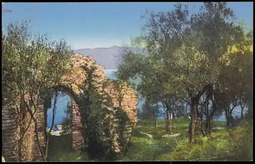 Cartoline Riva del Garda Gardasee Lago di Garda Grotte di Catullo 1910