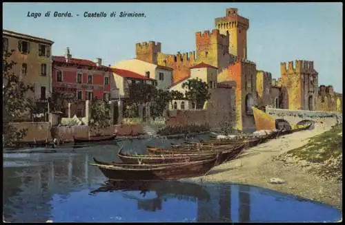 Sirmione Castello di Sirmione Lago di Garda Burg am Gardasee 1910