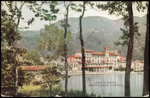 Gardone Riviera Hildebrandsburg  Hôtel Savoy Lago di Garda Gardasee 1910