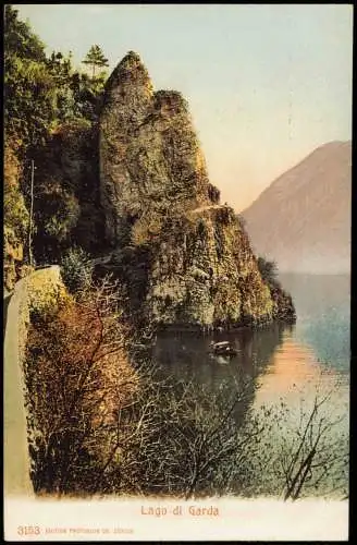 Cartoline Riva del Garda Lago di Garda Gardasee Idylle am See 1910