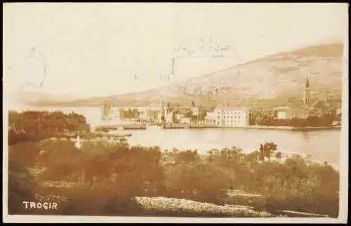 Postcard Trau Trogir Totale - Fotokarte 1935