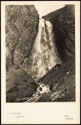 Ansichtskarte Hintertux-Tux (Tirol) Schleierfall Fotokarte 1932