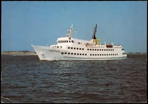 Ansichtskarte  Hochsee Fährschiff M/S KÄPT'N BRASS bei Fehmarn 1979