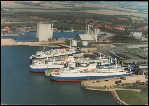 Postcard Rødby Rodby Luftbild Fährem Heuss Deutschland Schiff 2001  Danmark