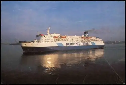 Schiff Schifffahrt Fähre NORTH SEA FERRIES MARINE 1991  Maschinenstempel