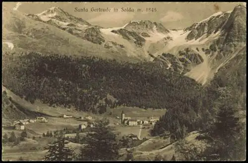 Cartoline St. Gertraud Südtirol Santa Gertrude Stadt 1922  b. Ulten Ultimo