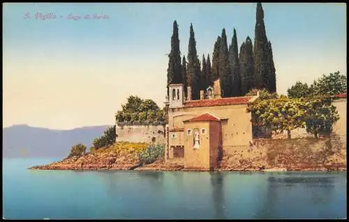 Cartoline Garda S. Vigilio Lago di Garda, Halbinsel am Gardasee 1910