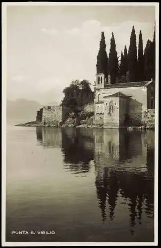 Cartoline Garda Punta San Vigilio (Gardasee, Lago di Garda) 1925