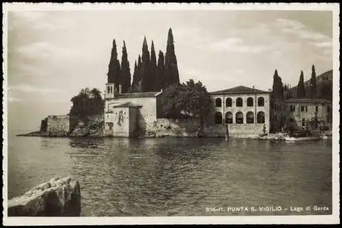 Cartoline Garda PUNTA S. VIGILIO Lago di Garda Gardasee 1930
