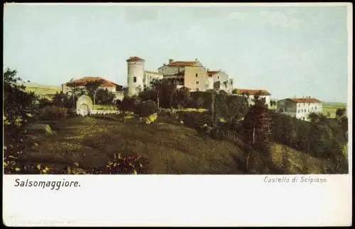 Cartoline Salsomaggiore Terme Castello di Scipione (Burg) 1900