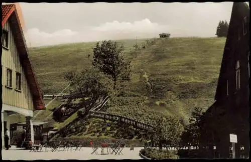 Ansichtskarte Sankt Andreasberg-Braunlage Skilift Colorfoto Ak im Sommer 1959