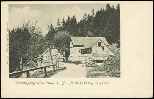 Ansichtskarte Sankt Andreasberg-Braunlage Rehbergergrabenhaus Harz 1914