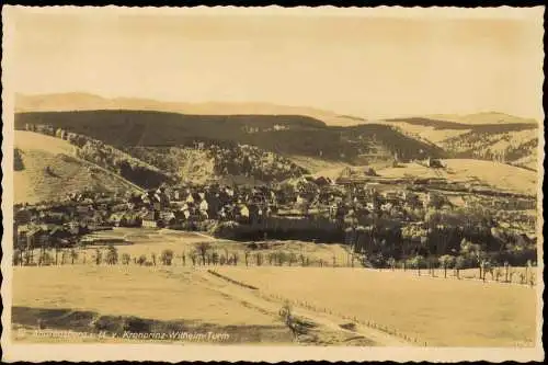 Sankt Andreasberg-Braunlage Stadt im Winter vom Kronprinz Wilhelm Turm 1930