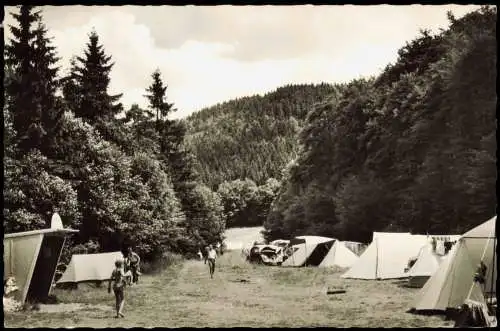 Ansichtskarte Bad Lauterberg im Harz Campingplatz im Grillental 1961