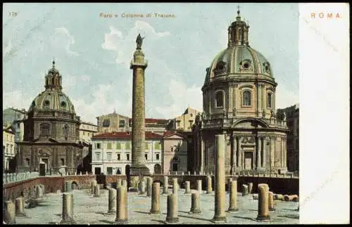 Cartoline Rom Roma Foro Colonna di Traiano 1900