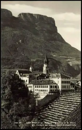 Südtirol SAN PAOLO pr. Bolzano Giardino di S. Maria ST. PAULS bei Bozen 1950