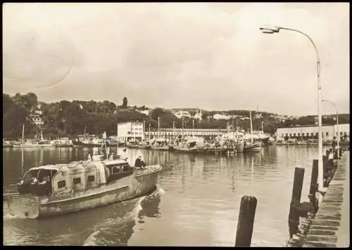 Ansichtskarte Sassnitz Rügen Fischereihafen 1966