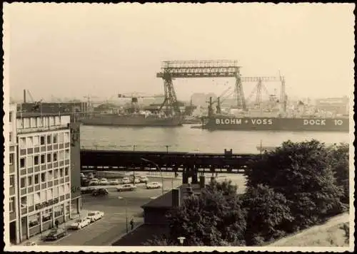 Steinwerder Steinwärder Hamburg Werft Blohm + Voss Dock 10 1960