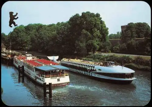 Ansichtskarte Berlin Schiff Mobby Dick auf der Havel 1986