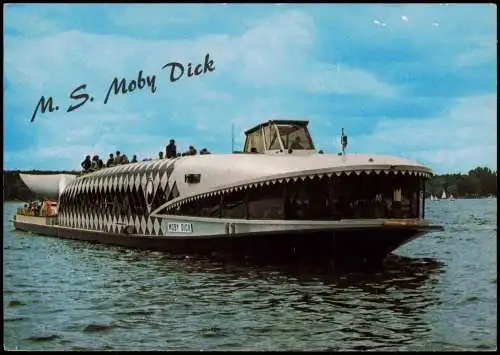 Ansichtskarte Berlin M. S. Moby Dick Schiff Boot 1988