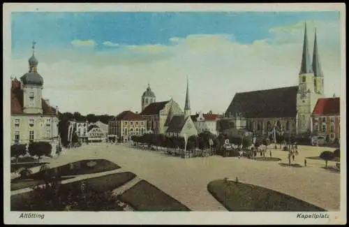 Ansichtskarte Altötting Kapellenplatz 1932