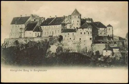 Ansichtskarte Burghausen Königliche Burg 1912