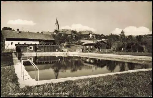 Ansichtskarte Neuschönau Bayerischer Wald, Schwimmbad 1965