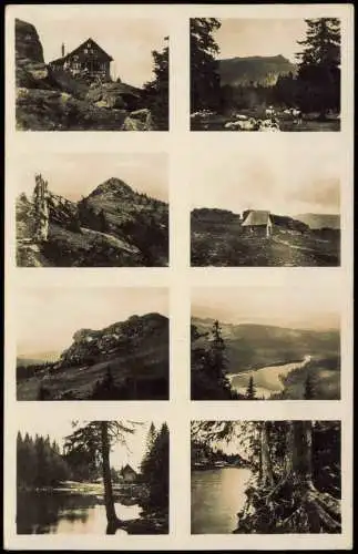 Ansichtskarte Arber (Bayr. Wald) Mehrbild Arber Hütte bayerischer Wald 1939