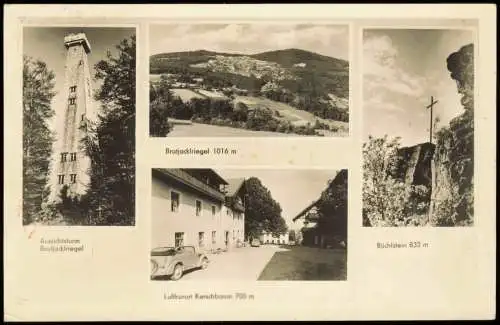 Ansichtskarte Kerschbaum Bayerischer Wald MB Turm Gasthaus Brotkackriegel 1952