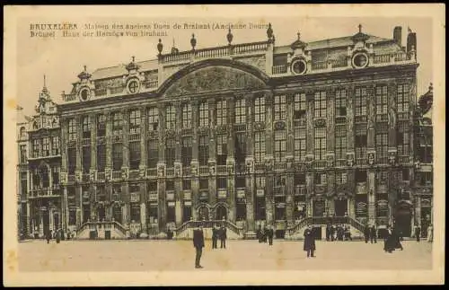 Postkaart Brüssel Bruxelles Maison des anciens Dues de Brabant 1914