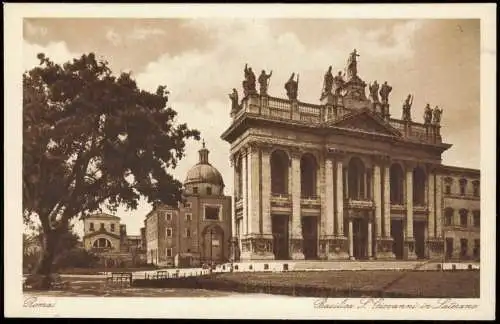 Cartoline Rom Roma Lateranbasilika. Hauptfassade. 1928