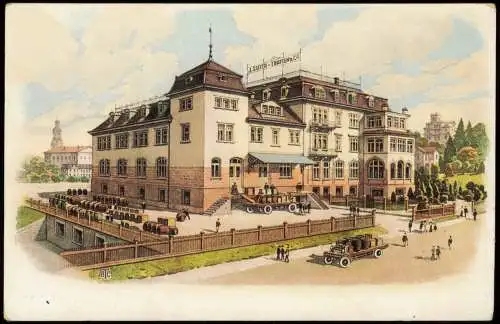 Ansichtskarte Luzern Lucerna J.SUTER-THAYSEN Brauerei Künstlerkarte 1909