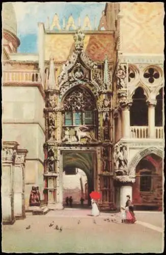 Cartoline Venedig Venezia Porta della Carta. Künstlerkarte 1926