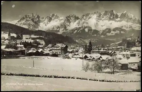 Ansichtskarte Kitzbühel Stadtpartie Winter 1961