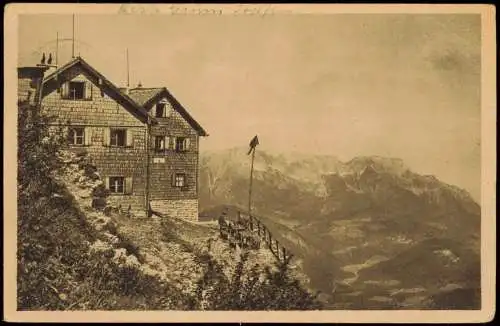 Berchtesgaden Purtschellerhaus auf dem Eckerfirst am Hohen Göll 1930