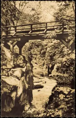 Ansichtskarte Treseburg Bodetal Harz - Teufelsbrücke 1968