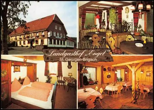 Ansichtskarte St. Georgen (Schwarzwald) Landgasthof Engel 4 Bild Brigach 1991