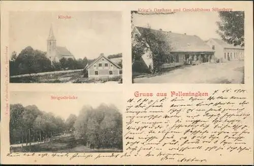 Pelleningken  Ostpreußen Загорское  Geschäftshaus Silberberg Judaika 1901