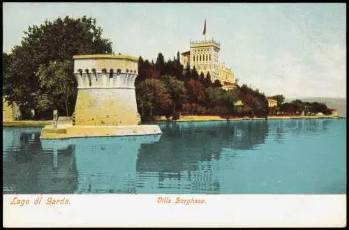 Cartoline Riva del Garda Villa Borghese am Gardasee Lago di Garda 1900