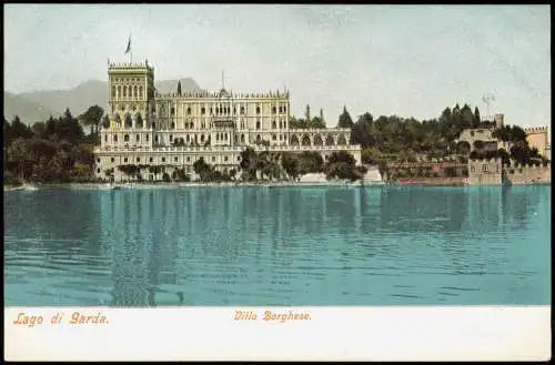 Cartoline Riva del Garda Villa Borghese Gardasee Lago di Garda 1900