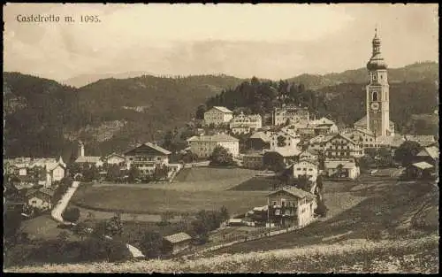 Kastelruth Castelrotto Ciastel  Ort in den Dolomiten Eisacktal Südtirol 1910