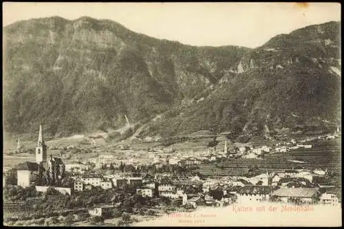 Kaltern an der Weinstraße Caldaro sulla Strada del Vino Kaltern Mendelbahn 1904