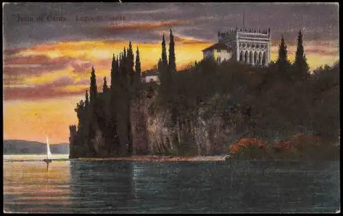 San Felice del Benaco Isola di Garda Lago di Garda (Gardasee Gardainsel) 1910