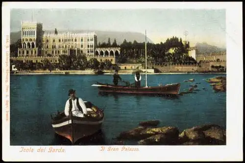 San Felice del Benaco Isola del Garda, Gran Palazzo, Gardasee 1900