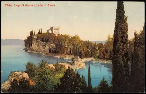 San Felice del Benaco Gardasee Italien: Lago di Garda Isola di Garda 1910