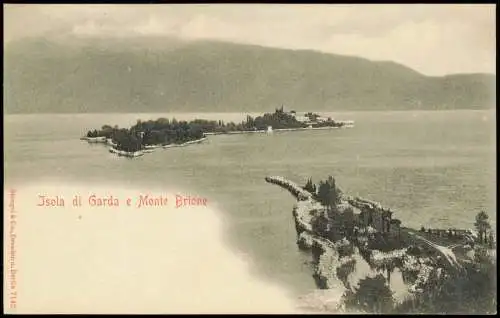 San Felice del Benaco Lago di Garda Gardasee Isola del Garda Monte Brione 1900