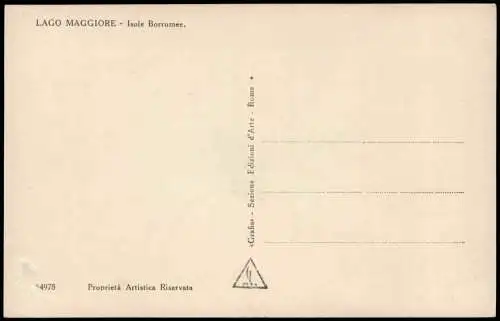 Cartoline .Italien Italia LAGO MAGGIORE Isole Borromee 1930