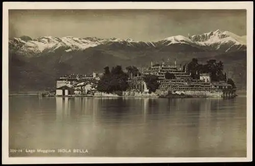 Stresa Stresa Isola Bella (Lago Maggiore) und Berg-Panorama 1930