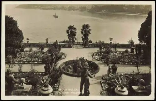 Stresa Stresa Seeblick mit Schiff Isola Bella (Lago Maggiore) 1930