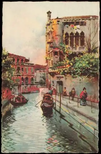 Venedig Venezia VENEZIA Rio delle Maravegie (Künstlerkarte) 1920